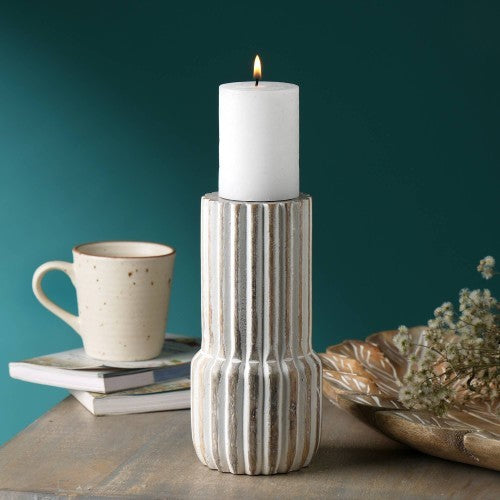 Decorative Wooden Centerpiece Candle Holder- Elegant Candle Stand For Any Occasion